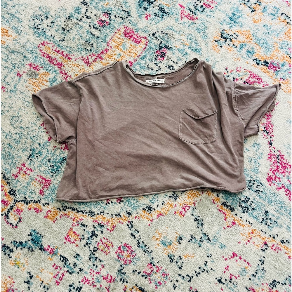 Free people cropped tee